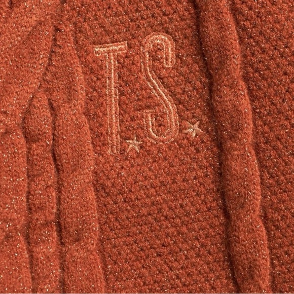 Taylor Swift Orange Cable Knit Cardigan - Life of a Showgirl - Picture 3 of 4